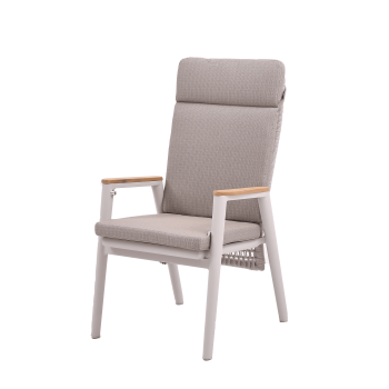 Dining armchair with folding back (with cushions) SKANDI ROPE SK 15TR / TAUPE + ROPE