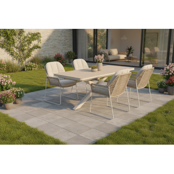 Extension dining table 200-260 SKANDI SK 27T / TAUPE