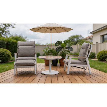 Adjustable coffee table d.59*45-65 cm SKANDI SK 57T / TAUPE