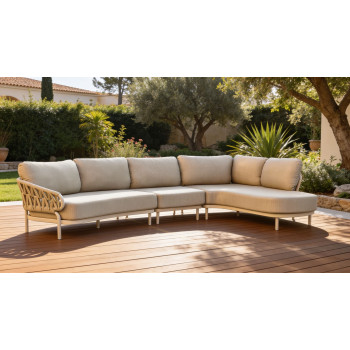 Middle sofa (with cushions) SKANDI SK 67T / TAUPE