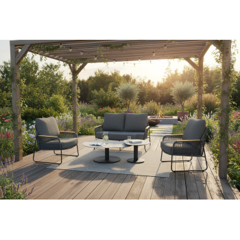 Loveseat (with cushions) SKANDI SK 71G / ANTHRACITE