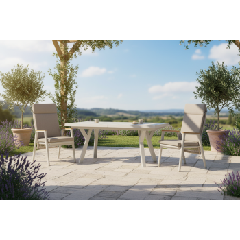 Extension dining table 205-265 SKANDI SK 05T / TAUPE