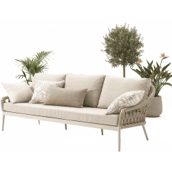 3-Seater Sofa (with cushions) SUNART SUN 52T / TAUPE