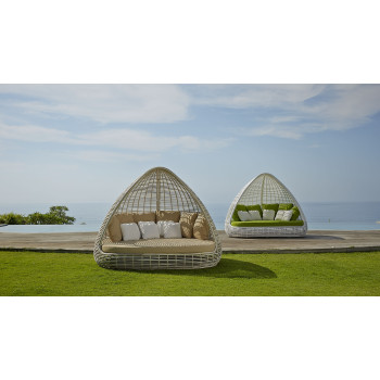 Sofa-bed (with cushions + 7 decorative pillows) / large SKYLINE DESIGN , SHADE 2973