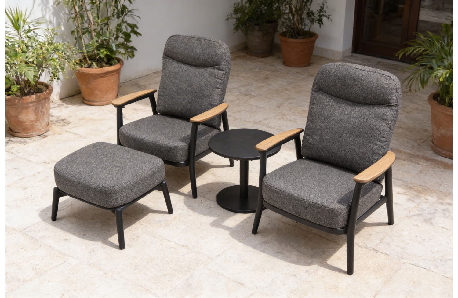 Footrest (with cushion) SKANDI SKY SK 49G / ANTHRACITE