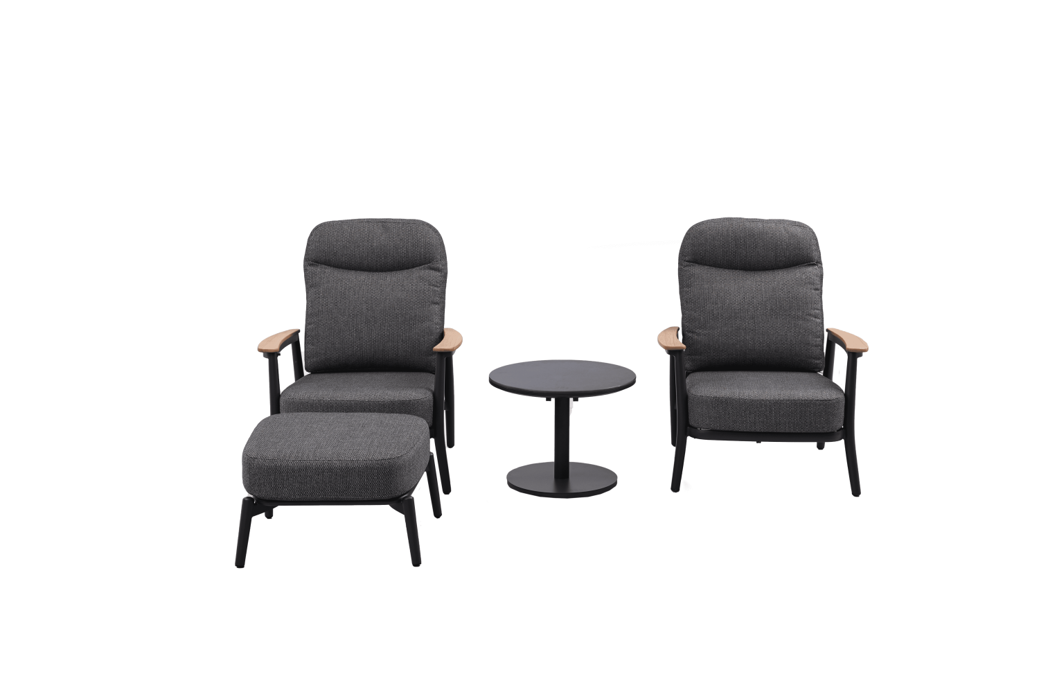 Footrest (with cushion) SKANDI ROSE SK 53G / ANTHRACITE